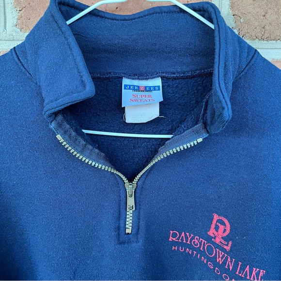 Raystown Lake Huntingdon PA quarter zip sweatshirt. Medium unisex - Picture 6 of 11